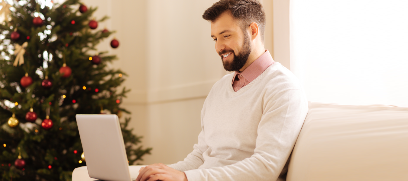 man working on computer